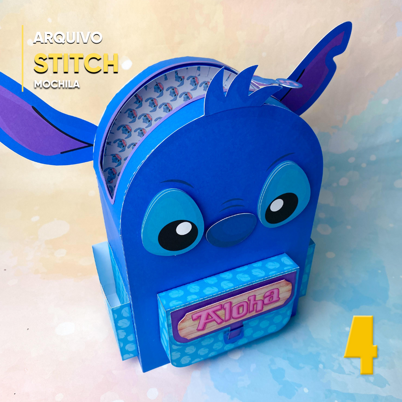 Lilo and Stitch Backpack Box - Digital File for Cutting