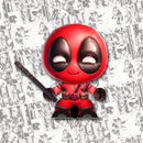 Papertoy Deadpool inspirado no anti-herói da Marvel com design divertido e acabamento artesanal
