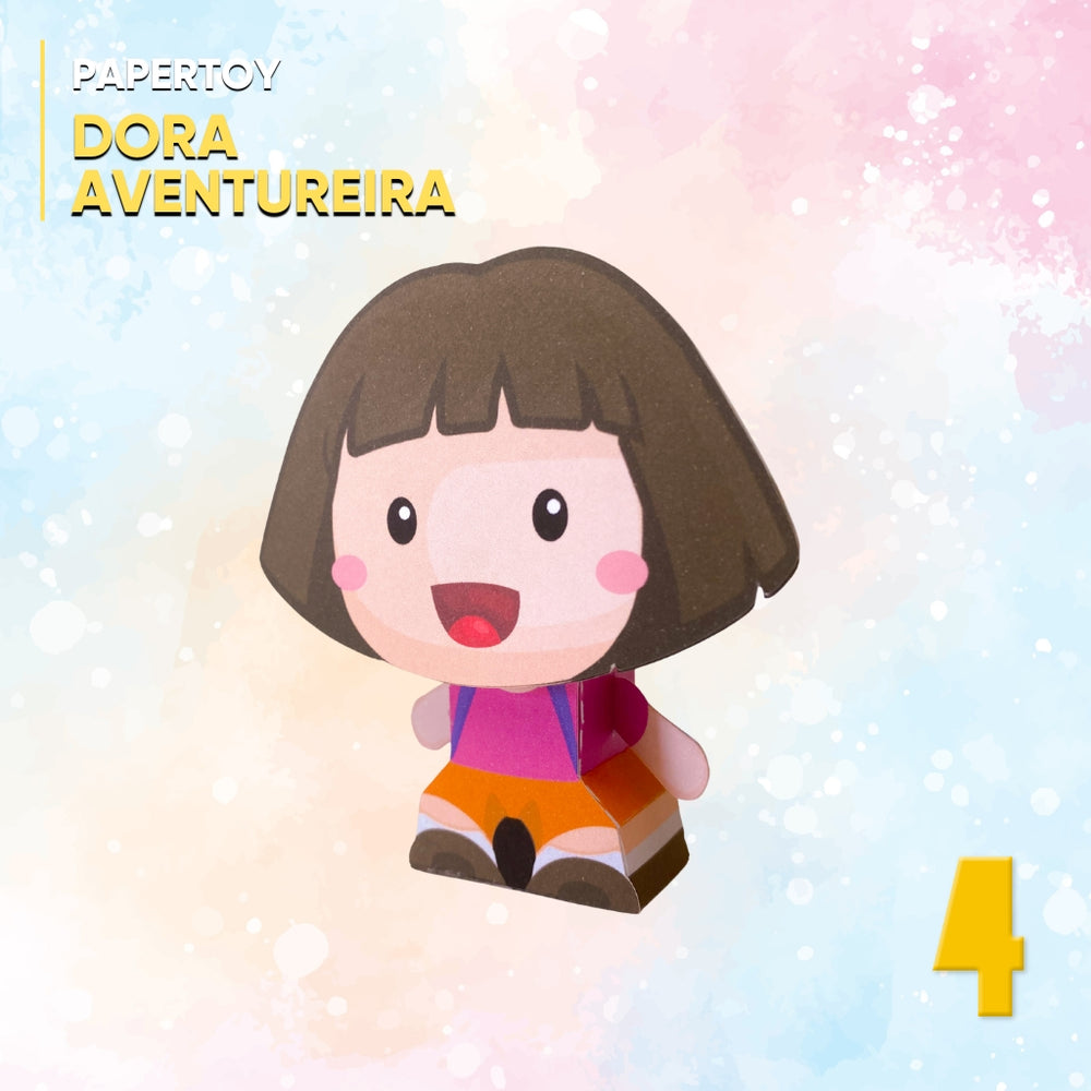 Papertoy Dora the Explorer - Digital File for Cutting
