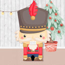 Papertoy Quebra-Nozes com design natalino inspirado no clássico conto, com detalhes dourados e acabamento artesanal