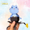 Vista lateral do Papertoy Úrsula mostrando os tentáculos e o acabamento artesanal