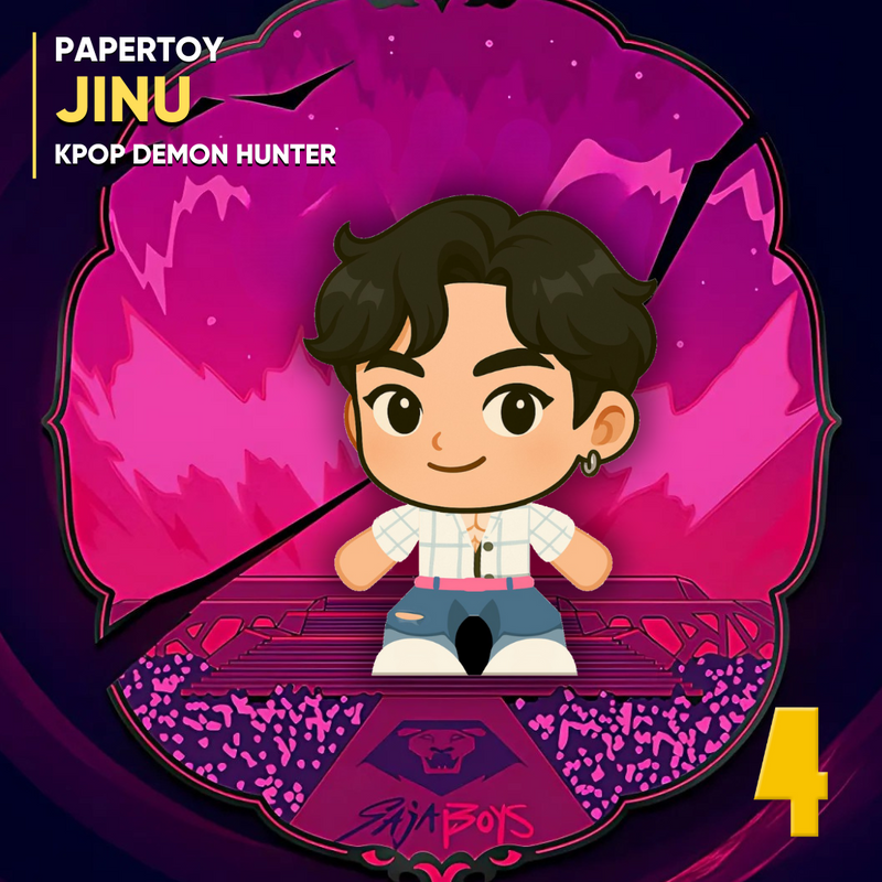Papertoy Jinu - K-Pop Warriors - Digital File for Cutting