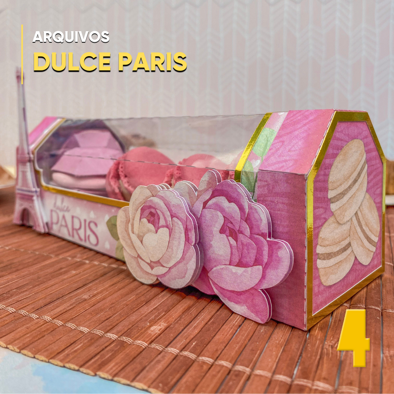 Conjunto completo da SuperClass Doce Paris ideal para papelaria personalizada e decoração temática