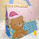 Vista lateral dos projetos da SuperClass Noite dos Pijamas com cores suaves e acabamento artesanal