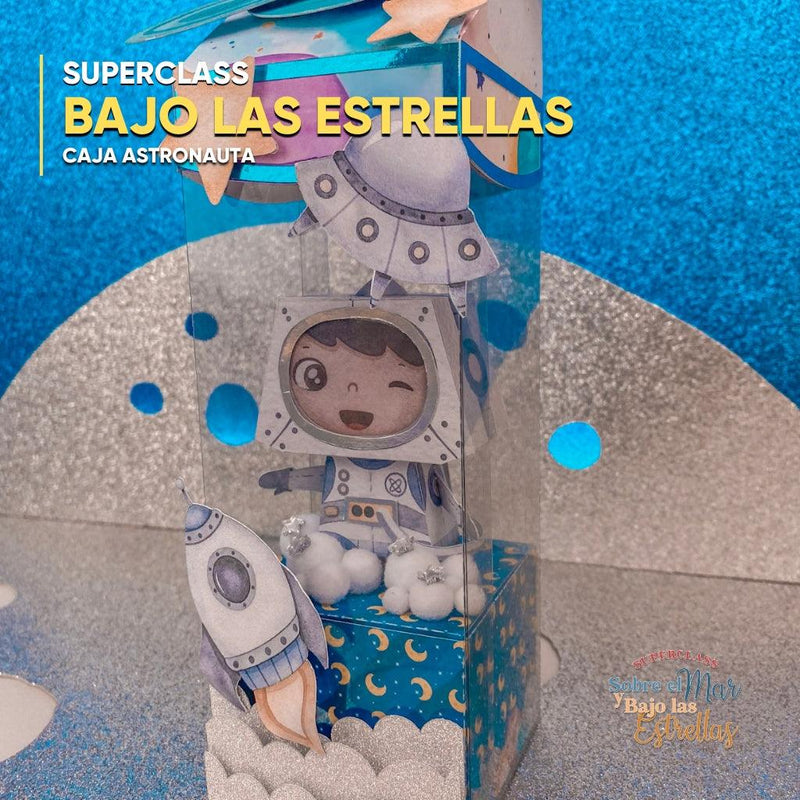 Papéis digitais da SuperClass Sobre o Mar e Abaixo das Estrelas com padrões suaves e inspiração oceânica