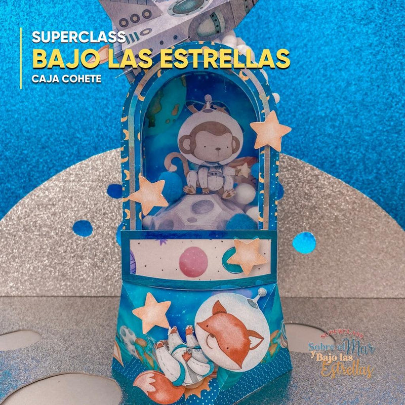 Personagens e figuras temáticas da SuperClass Sobre o Mar e Abaixo das Estrelas com estilo artístico e elegante