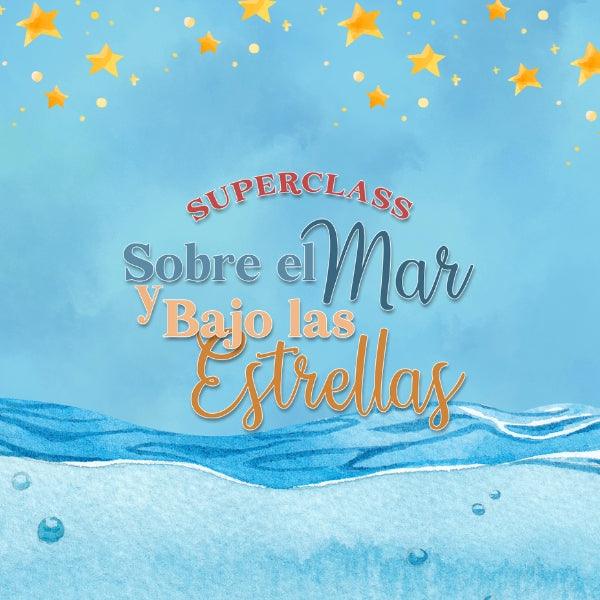 SuperClass Sobre o Mar e Abaixo das Estrelas com design encantador inspirado no oceano e no céu noturno