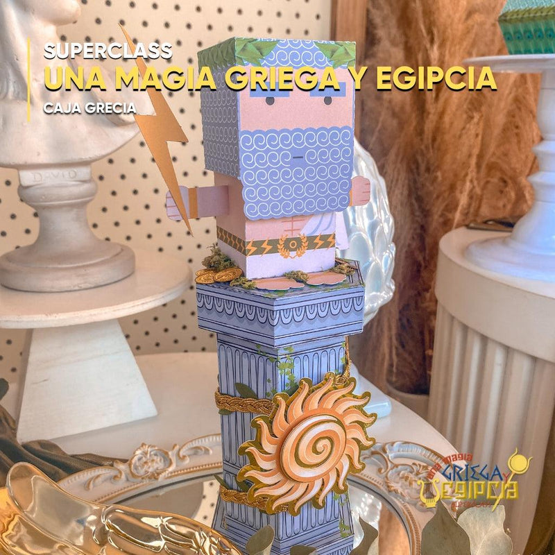 Personagens e figuras mitológicas presentes na SuperClass Uma Magia Grega e Egípcia com traços artísticos e expressivos