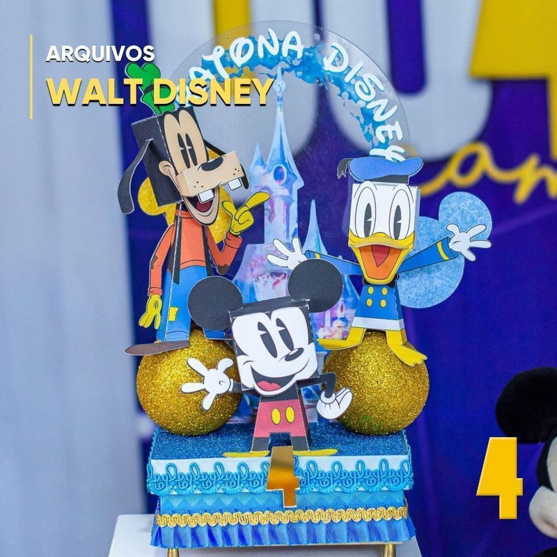 Caixa Walt Disney - Arquivo Digital para Recorte - Quatro Cambalhotas
